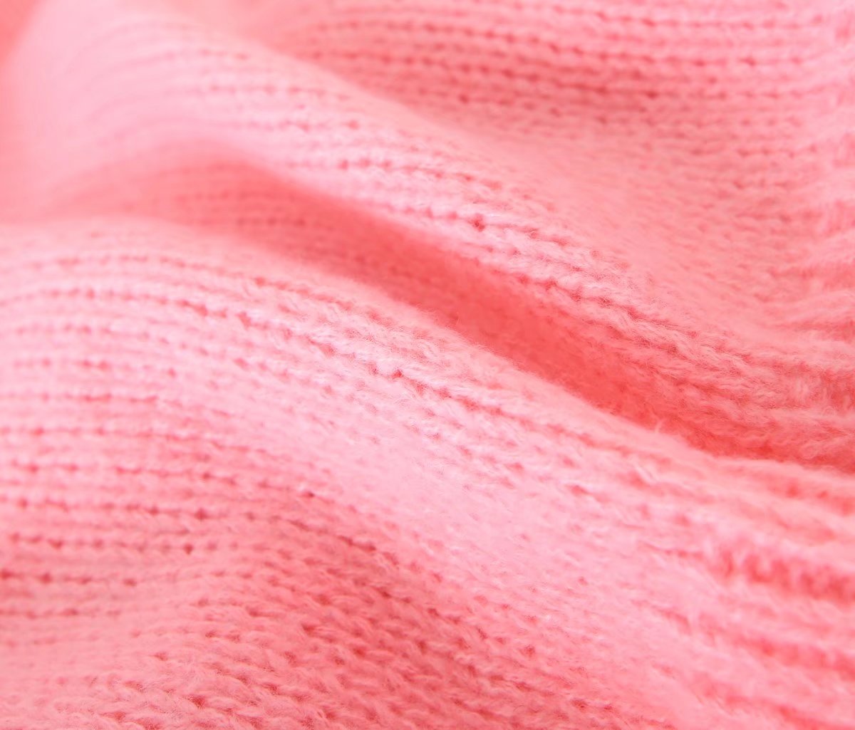 Two-Color Cute Strawberry V-Neck Sweater Cardigan