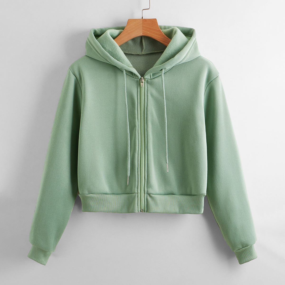 Street Hipster White Cotton Hooded Pullover – Cute Solid Color Hoodie