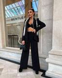 Blazer Vest and Straight Pants Outfit