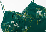Robe courte à volants, coupe ajustée et amincissante, style pastoral