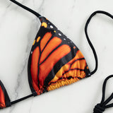 Neckholder-Bikini mit Grafikdruck