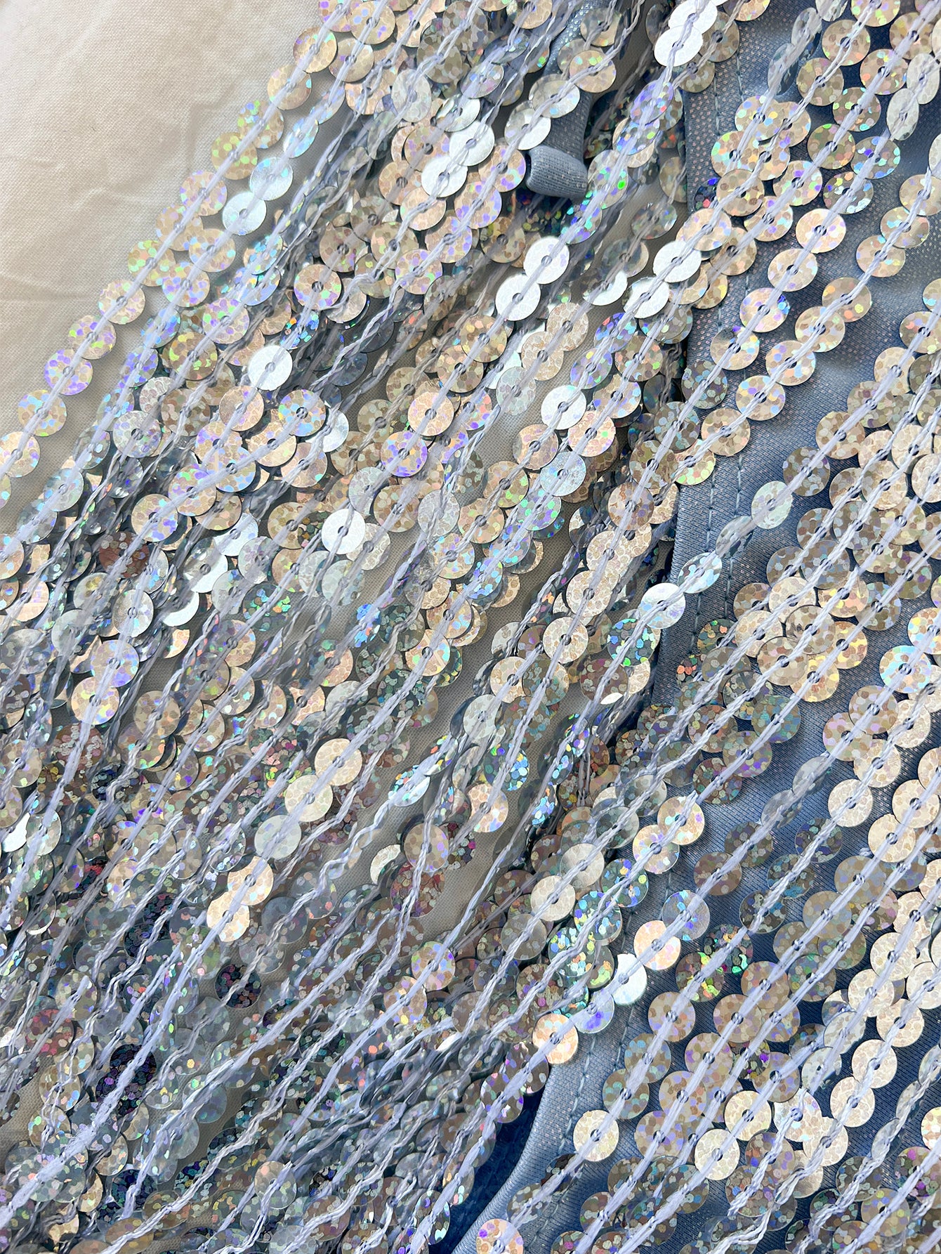 Maillot de bain bikini tube à paillettes