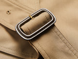 British Double Breasted Extended Trench Coat