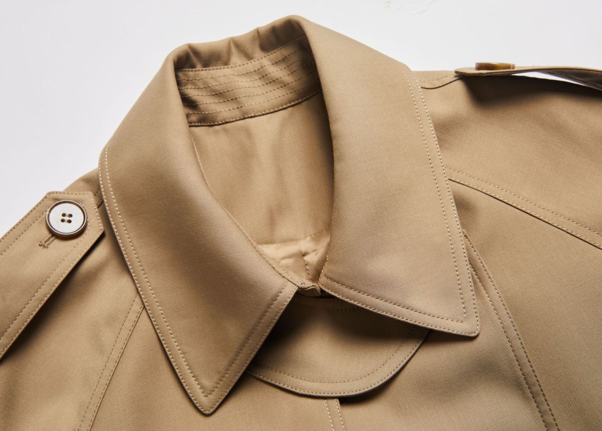 British Double Breasted Extended Trench Coat