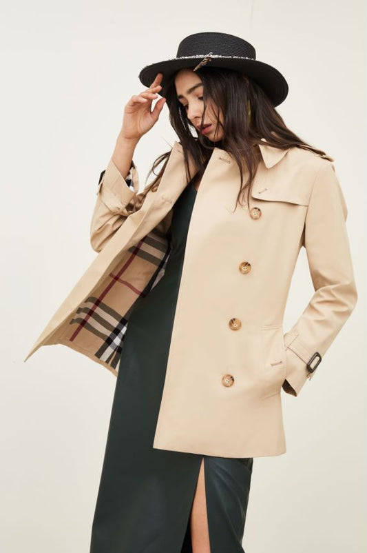 Small British Mid-Length Trench Coat
