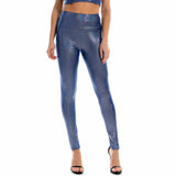 High Waist Bronzing Tights with Hip Lift