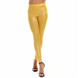 High Waist Bronzing Tights with Hip Lift