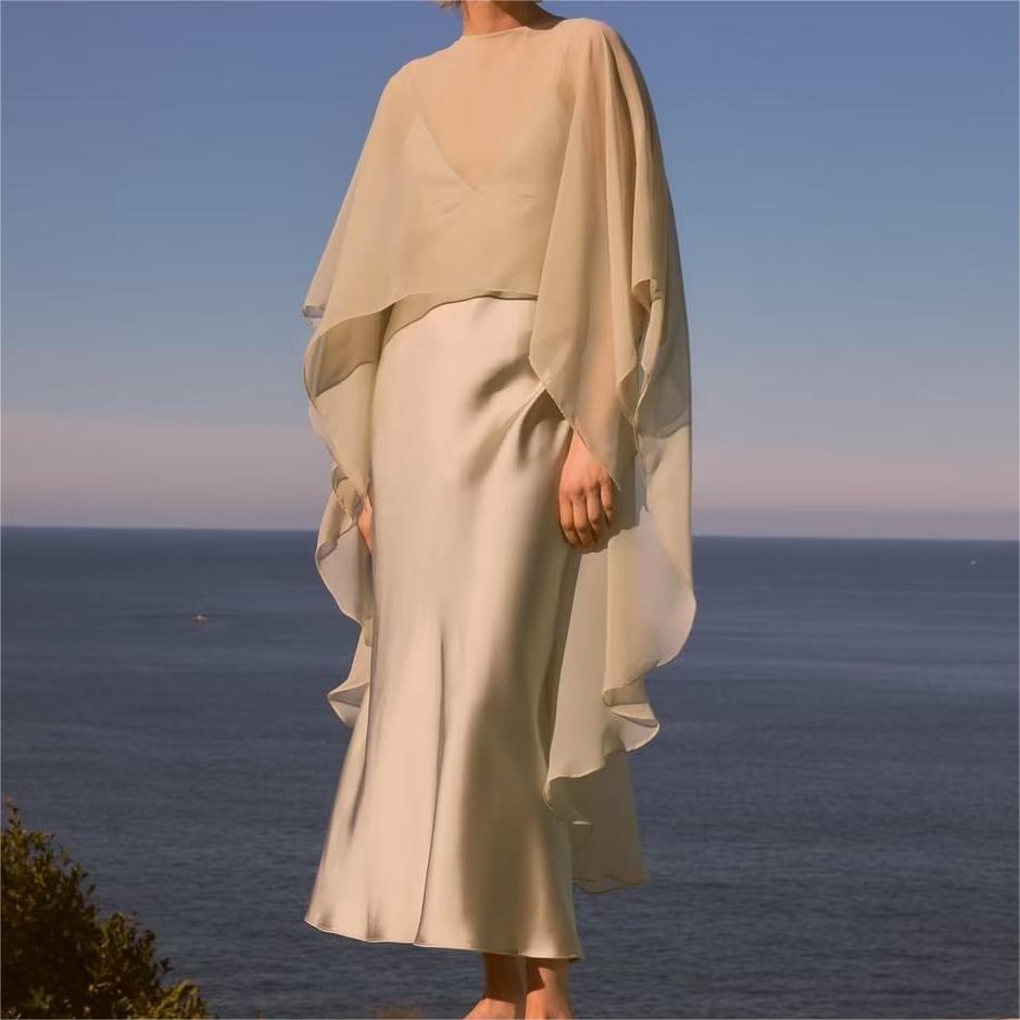 Robe camisole en soie pour femme, tenue de plage, de printemps et de vacances