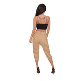 Casual Cargo Harem Cropped Pants for Women