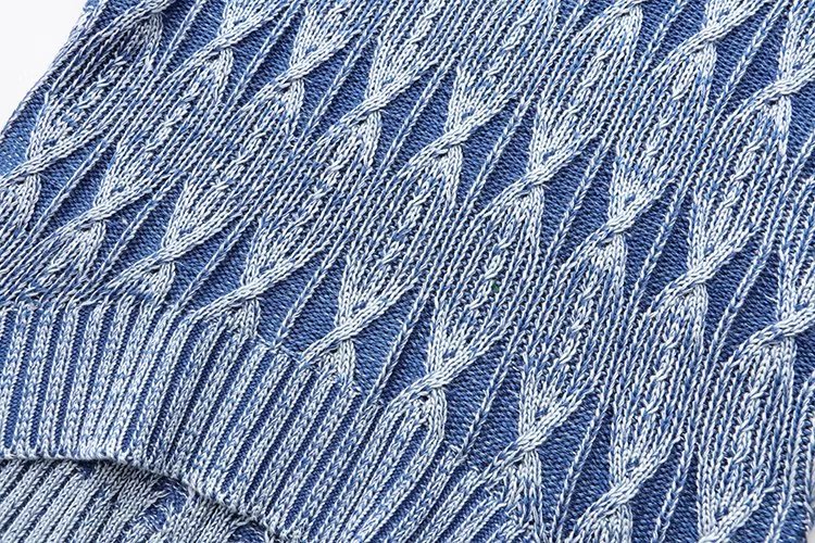 Kurzes Strickpullover-Westen-Jacken-Oberteil mit verwaschenem Distressed-Effekt für Damen
