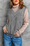 Gestrickter Pullover aus Wollmuster für Damen