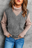 Gestrickter Pullover aus Wollmuster für Damen