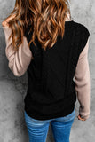 Gestrickter Pullover aus Wollmuster für Damen