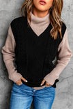 Gestrickter Pullover aus Wollmuster für Damen