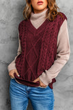 Gestrickter Pullover aus Wollmuster für Damen