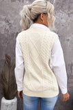 Gestrickter Pullover aus Wollmuster für Damen