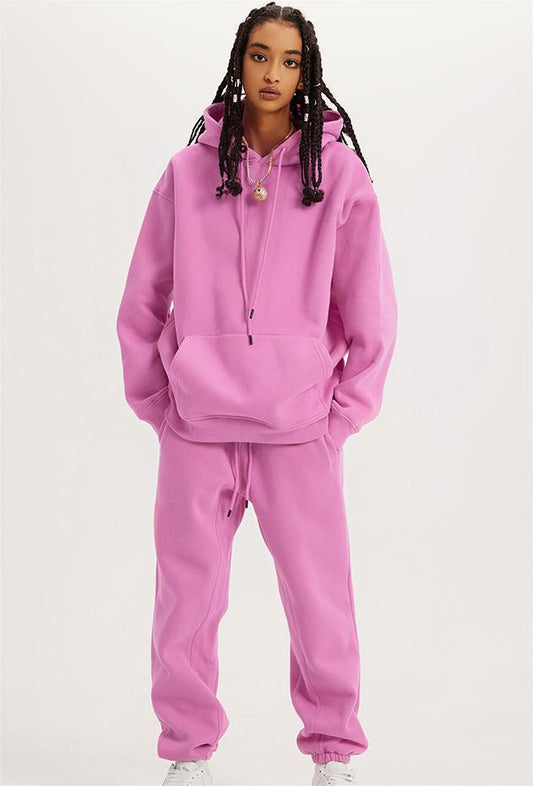 Fleece Padded Hoodie Set for Women