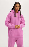 Fleece Padded Hoodie Set for Women