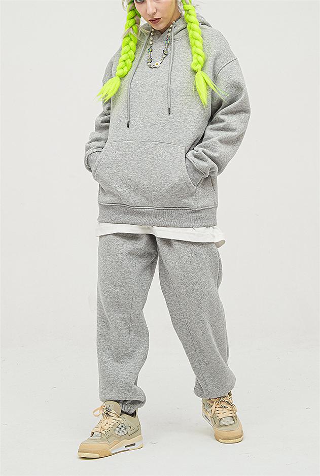 Fleece Padded Hoodie Set for Women