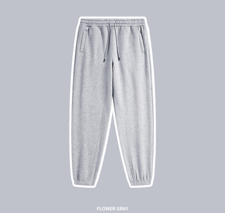 Pants-Flower Gray