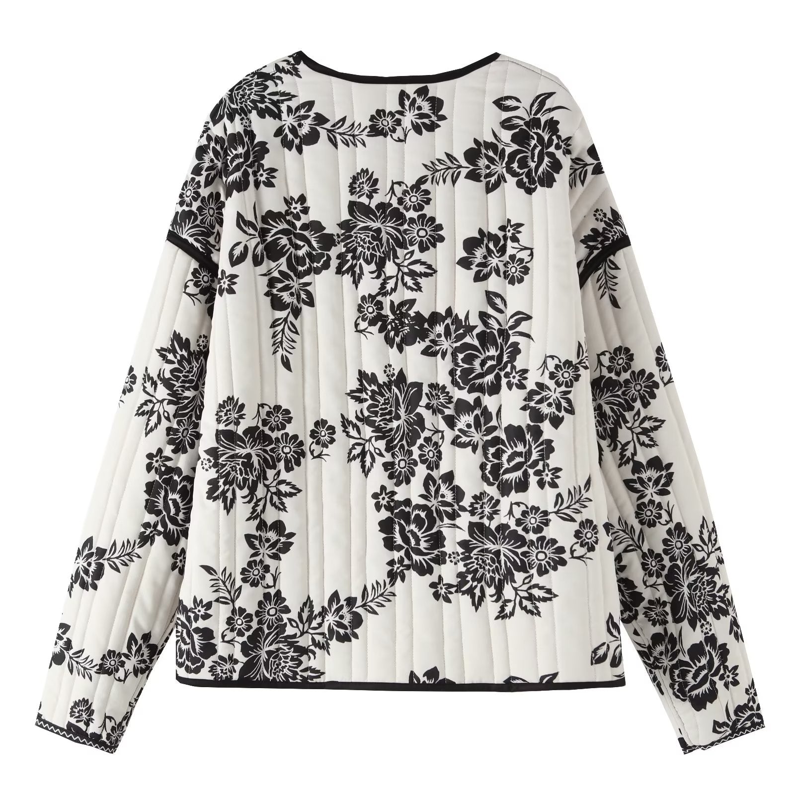 Manteau matelassé en coton à imprimé ethnique