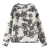 Manteau matelassé en coton à imprimé ethnique
