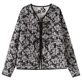 Manteau matelassé en coton à imprimé ethnique