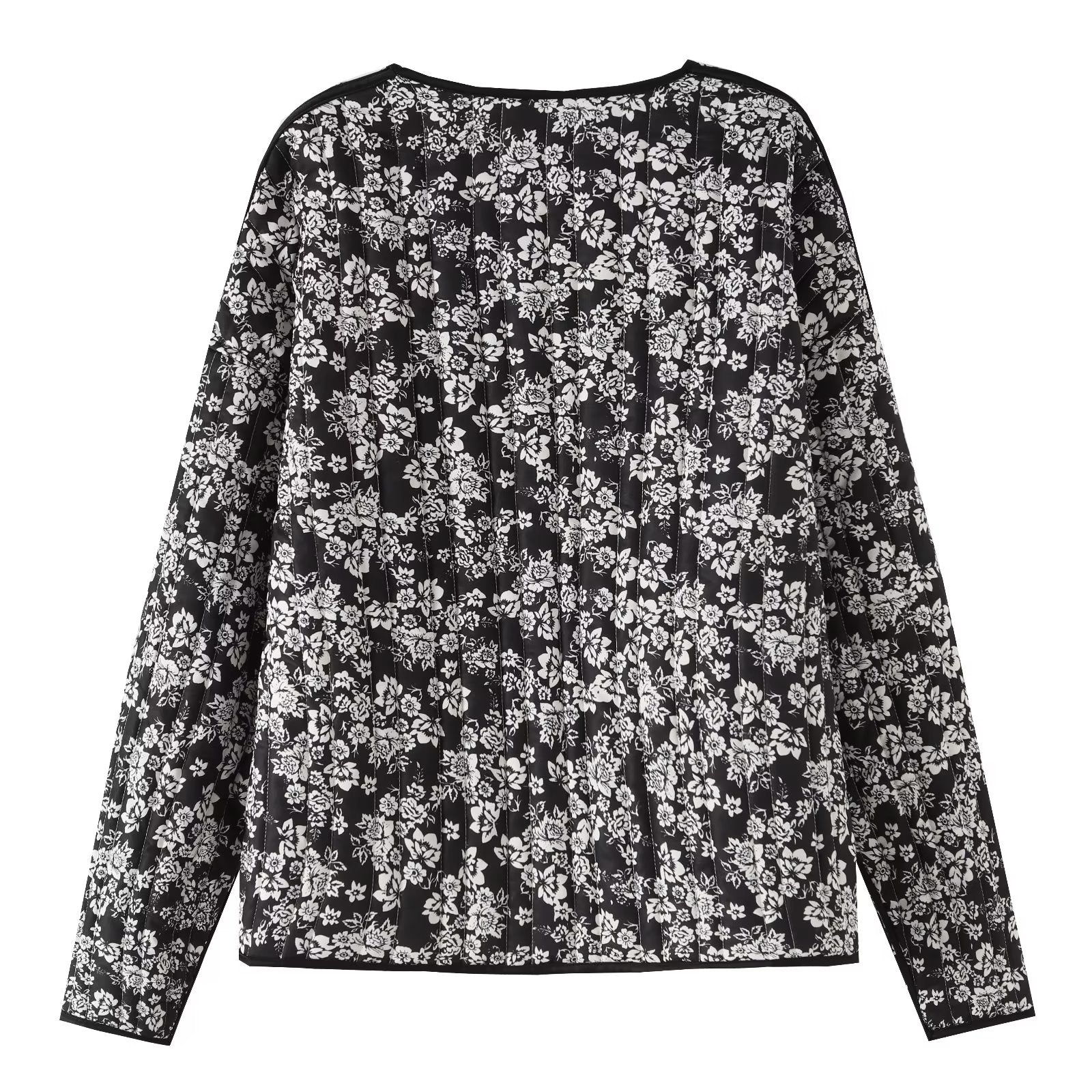 Manteau matelassé en coton à imprimé ethnique