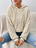 Flanell-Kapuzenpullover für Damen