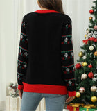 Classic Christmas Tree Round Neck Sweater