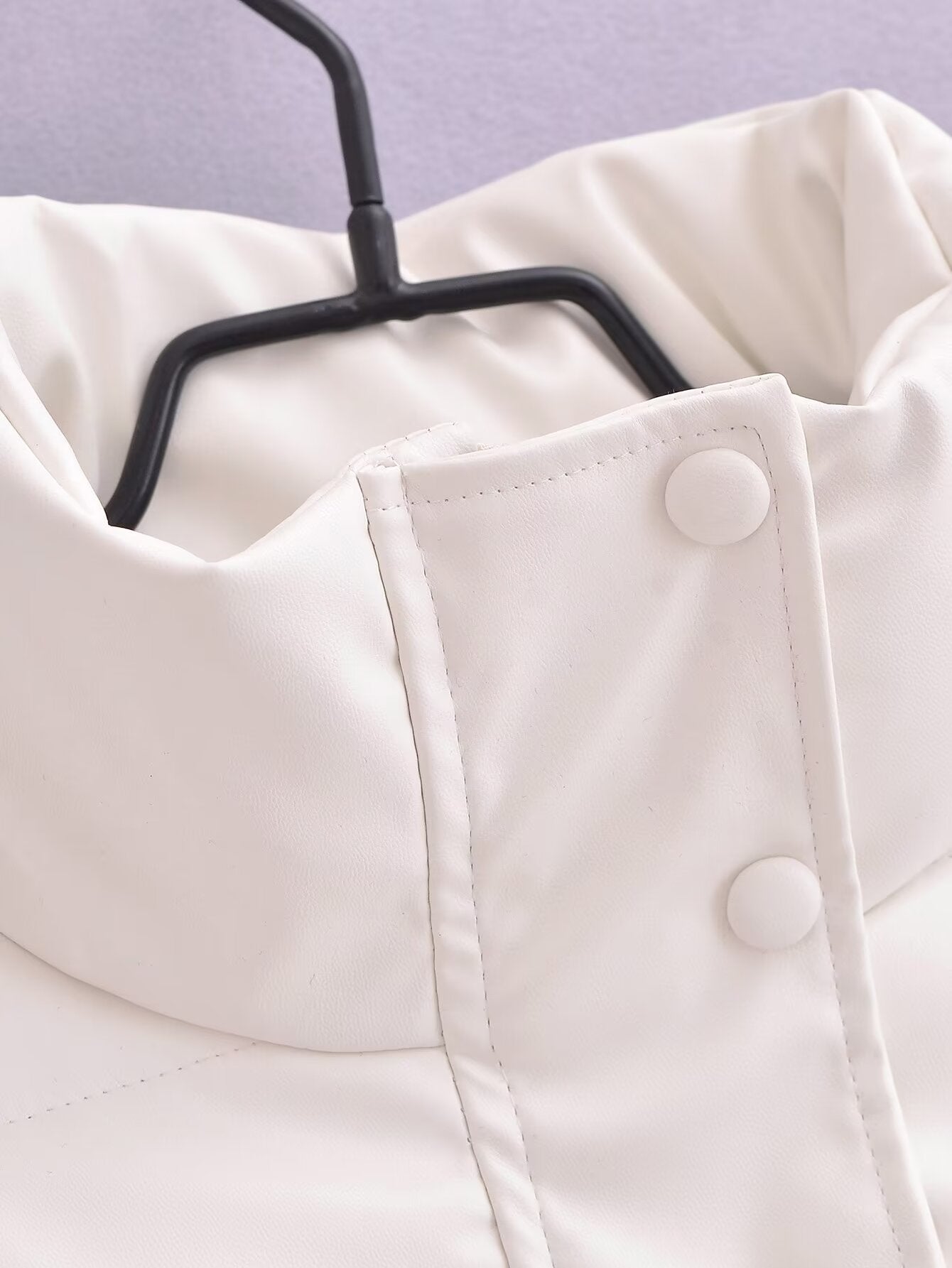 Winter Thickened PU Leather Cotton-Padded Bread Coat