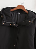 French Hooded Casual Cotton Parka