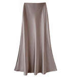Silky Mid-Length Fishtail Skirt
