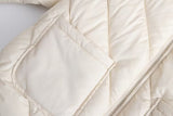 Solid Color Twill Cotton Winter Coat