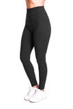 High Waist Solid Color Cycling Leggings