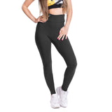 High Waist Solid Color Cycling Leggings