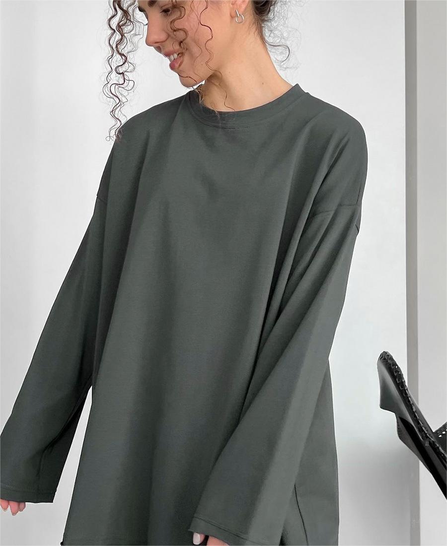 Cotton Hand-Worn Loose Long Sleeve T-Shirt