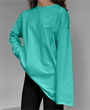 Cotton Hand-Worn Loose Long Sleeve T-Shirt
