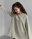 Cotton Hand-Worn Loose Long Sleeve T-Shirt