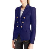Houndstooth Double Breasted Long Coat