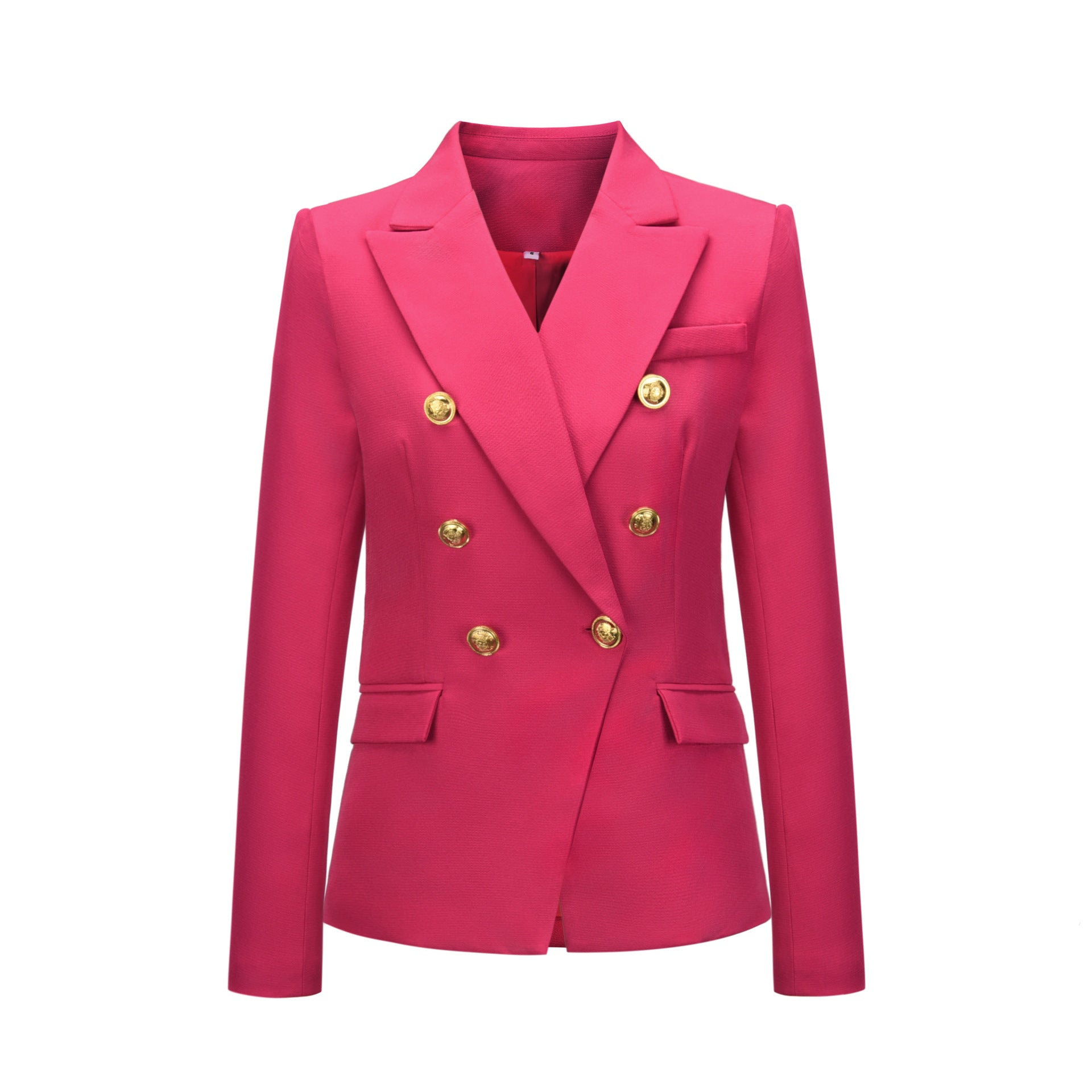 Houndstooth Double Breasted Long Coat