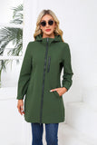 Wasserdichte Windjacke mit Kapuze für Damen
