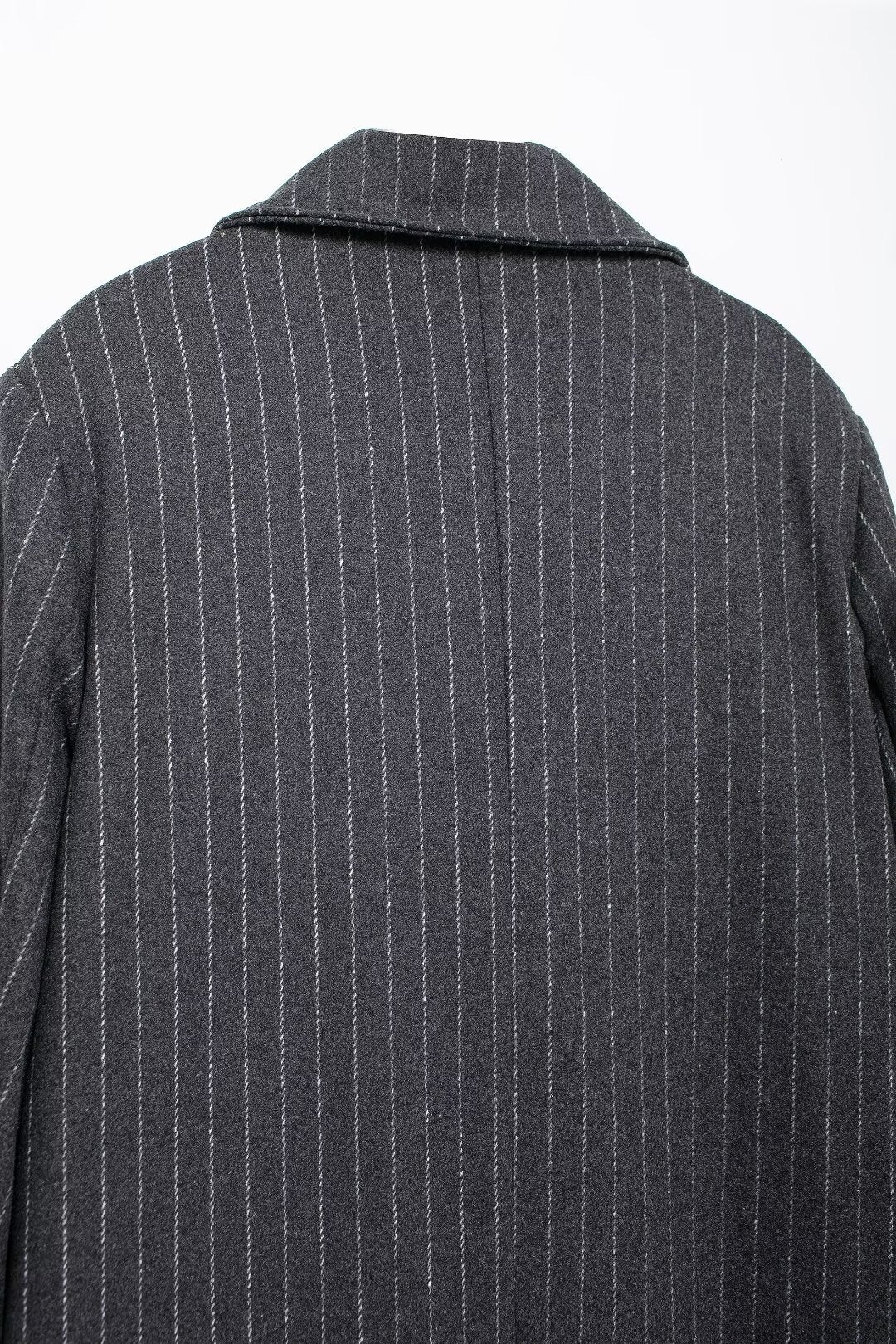 Plus-Size Loose Casual Long Striped Knitted Trench Coat
