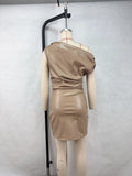 Crossbody Sheath Nightclub Dress