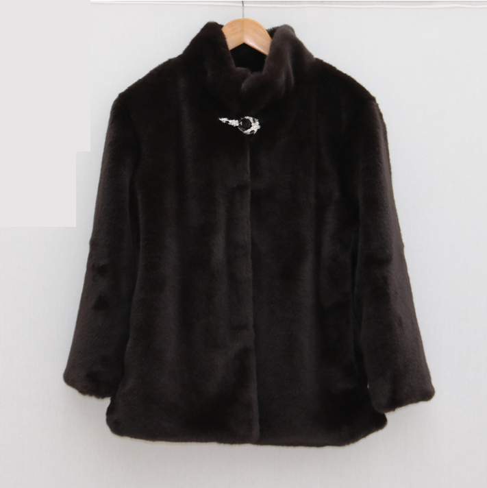 Jacke aus Vollnerz mit Stehkragen