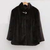 Jacke aus Vollnerz mit Stehkragen