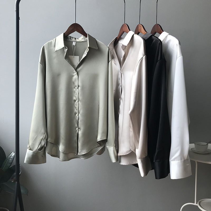 Elegant Slim Fit Long Sleeve Collared Shirt