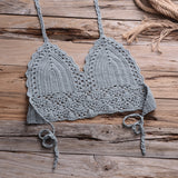 Strandhose aus gestricktem Shell mit Cut-Outs