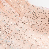 Robe courte rose à paillettes simples