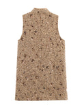 Classic Tweed Vest Dress with Heavy Sequin Embroidery